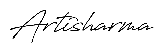 Also You can easily find your signature by using the search form. We will create Artisharma name handwritten signature images for you free of cost using Antro_Vectra_Bolder sign style. Artisharma signature style 7 images and pictures png