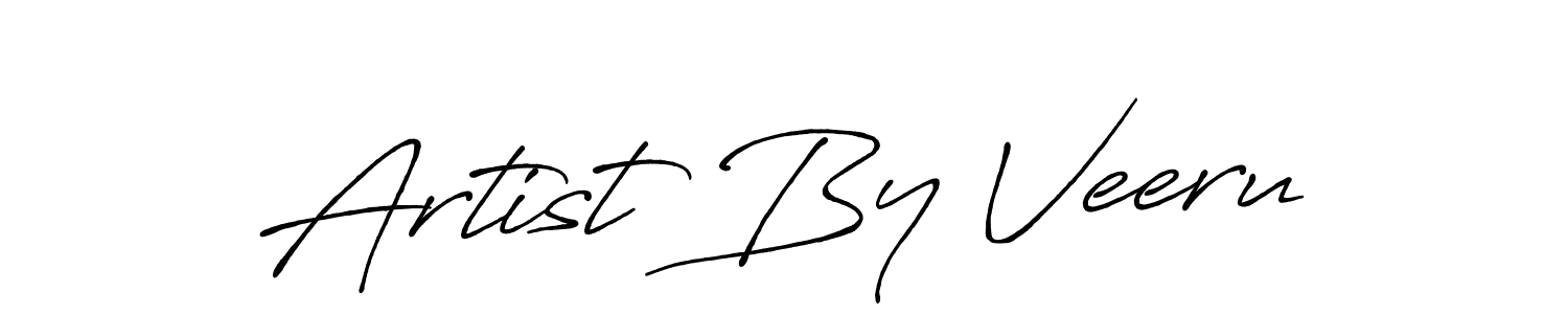 Make a beautiful signature design for name Artist By Veeru. With this signature (Antro_Vectra_Bolder) style, you can create a handwritten signature for free. Artist By Veeru signature style 7 images and pictures png