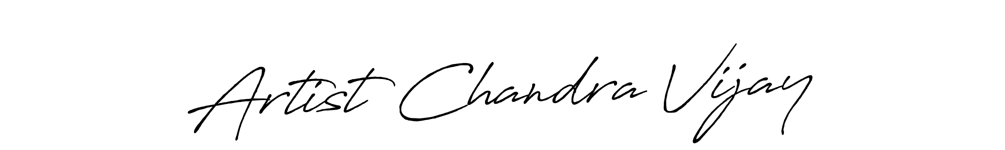How to make Artist Chandra Vijay name signature. Use Antro_Vectra_Bolder style for creating short signs online. This is the latest handwritten sign. Artist Chandra Vijay signature style 7 images and pictures png