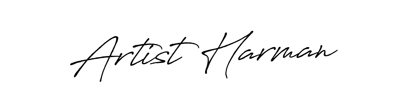 How to make Artist Harman name signature. Use Antro_Vectra_Bolder style for creating short signs online. This is the latest handwritten sign. Artist Harman signature style 7 images and pictures png