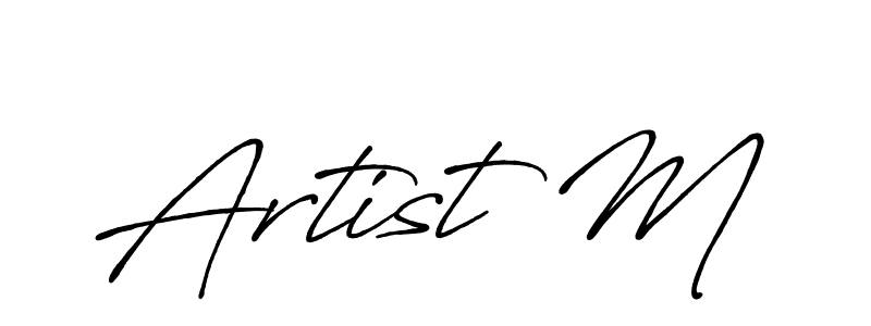 Also we have Artist M name is the best signature style. Create professional handwritten signature collection using Antro_Vectra_Bolder autograph style. Artist M signature style 7 images and pictures png