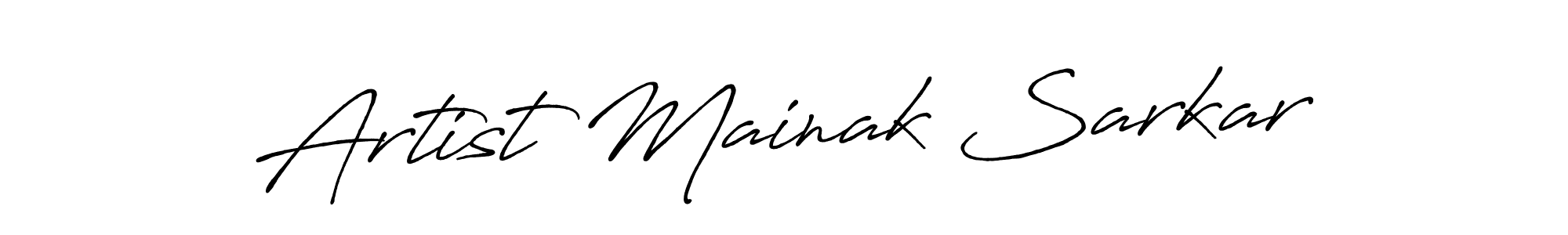 How to make Artist Mainak Sarkar signature? Antro_Vectra_Bolder is a professional autograph style. Create handwritten signature for Artist Mainak Sarkar name. Artist Mainak Sarkar signature style 7 images and pictures png