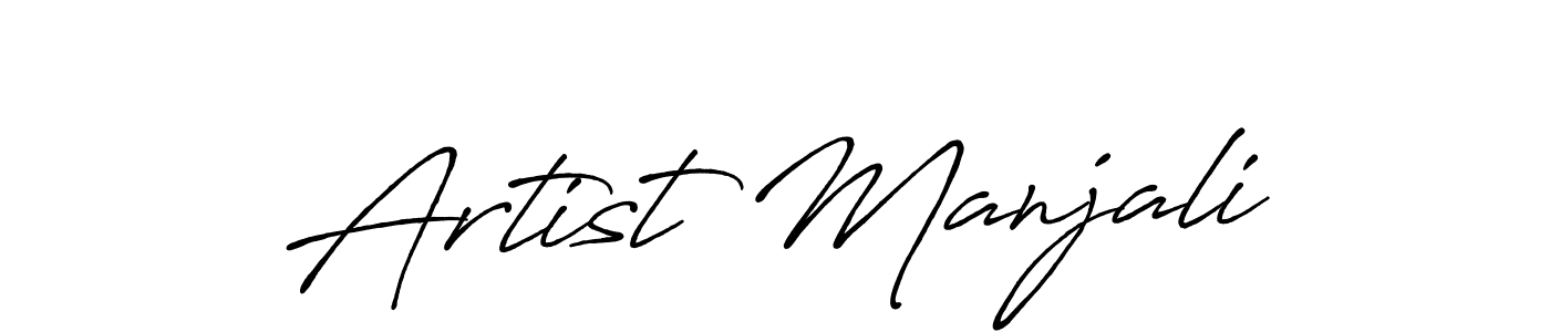 Design your own signature with our free online signature maker. With this signature software, you can create a handwritten (Antro_Vectra_Bolder) signature for name Artist Manjali. Artist Manjali signature style 7 images and pictures png