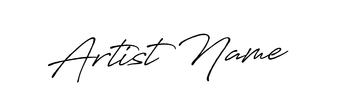 Create a beautiful signature design for name Artist Name. With this signature (Antro_Vectra_Bolder) fonts, you can make a handwritten signature for free. Artist Name signature style 7 images and pictures png