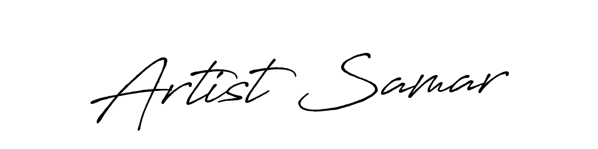 Also You can easily find your signature by using the search form. We will create Artist Samar name handwritten signature images for you free of cost using Antro_Vectra_Bolder sign style. Artist Samar signature style 7 images and pictures png