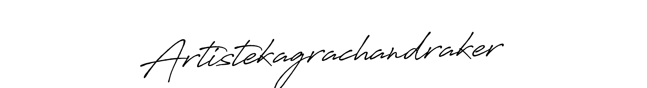 How to make Artistekagrachandraker name signature. Use Antro_Vectra_Bolder style for creating short signs online. This is the latest handwritten sign. Artistekagrachandraker signature style 7 images and pictures png