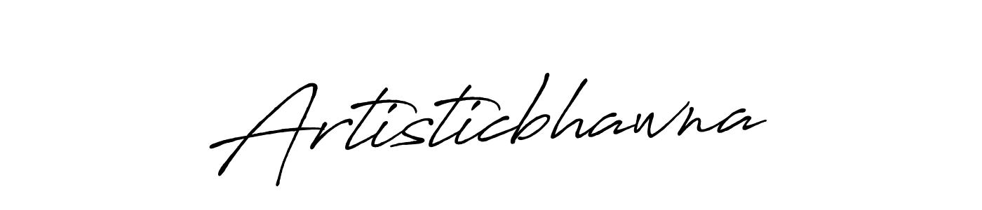 Design your own signature with our free online signature maker. With this signature software, you can create a handwritten (Antro_Vectra_Bolder) signature for name Artisticbhawna. Artisticbhawna signature style 7 images and pictures png