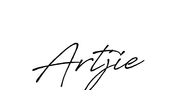 It looks lik you need a new signature style for name Artjie. Design unique handwritten (Antro_Vectra_Bolder) signature with our free signature maker in just a few clicks. Artjie signature style 7 images and pictures png
