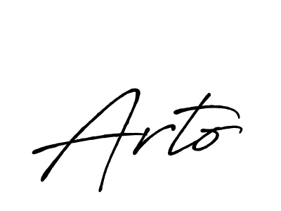 Similarly Antro_Vectra_Bolder is the best handwritten signature design. Signature creator online .You can use it as an online autograph creator for name Arto. Arto signature style 7 images and pictures png