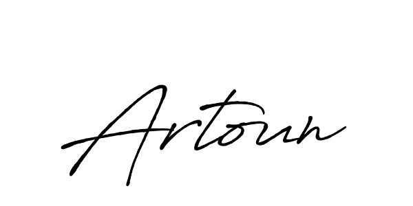 You can use this online signature creator to create a handwritten signature for the name Artoun. This is the best online autograph maker. Artoun signature style 7 images and pictures png