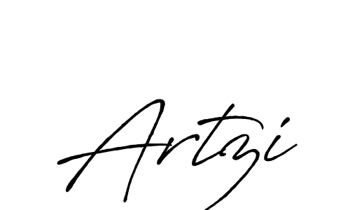 Create a beautiful signature design for name Artzi. With this signature (Antro_Vectra_Bolder) fonts, you can make a handwritten signature for free. Artzi signature style 7 images and pictures png