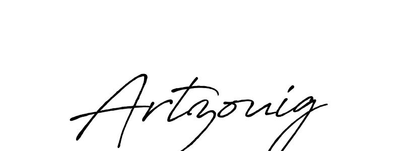 Create a beautiful signature design for name Artzouig. With this signature (Antro_Vectra_Bolder) fonts, you can make a handwritten signature for free. Artzouig signature style 7 images and pictures png