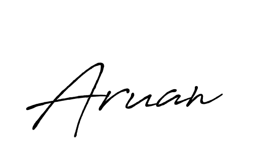 Also we have Aruan name is the best signature style. Create professional handwritten signature collection using Antro_Vectra_Bolder autograph style. Aruan signature style 7 images and pictures png