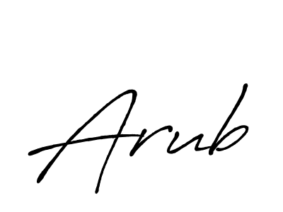 Design your own signature with our free online signature maker. With this signature software, you can create a handwritten (Antro_Vectra_Bolder) signature for name Arub. Arub signature style 7 images and pictures png