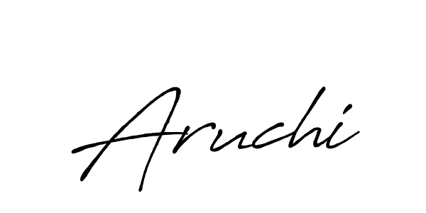 How to make Aruchi name signature. Use Antro_Vectra_Bolder style for creating short signs online. This is the latest handwritten sign. Aruchi signature style 7 images and pictures png