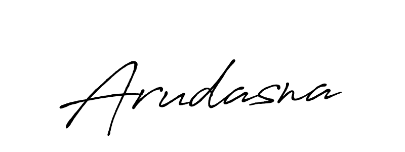 Use a signature maker to create a handwritten signature online. With this signature software, you can design (Antro_Vectra_Bolder) your own signature for name Arudasna. Arudasna signature style 7 images and pictures png