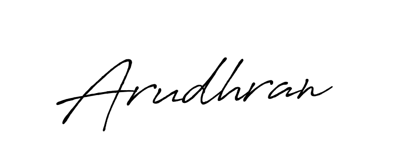 Use a signature maker to create a handwritten signature online. With this signature software, you can design (Antro_Vectra_Bolder) your own signature for name Arudhran. Arudhran signature style 7 images and pictures png