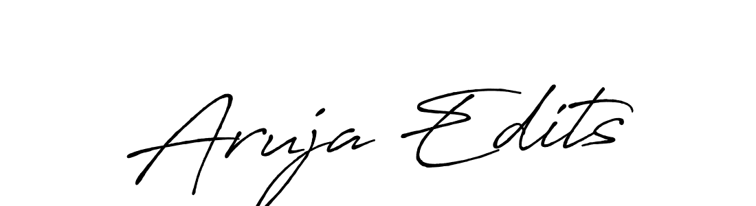 Similarly Antro_Vectra_Bolder is the best handwritten signature design. Signature creator online .You can use it as an online autograph creator for name Aruja Edits. Aruja Edits signature style 7 images and pictures png