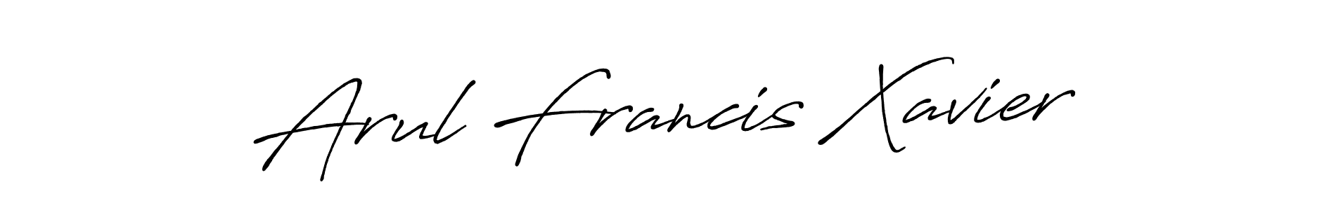 Arul Francis Xavier stylish signature style. Best Handwritten Sign (Antro_Vectra_Bolder) for my name. Handwritten Signature Collection Ideas for my name Arul Francis Xavier. Arul Francis Xavier signature style 7 images and pictures png