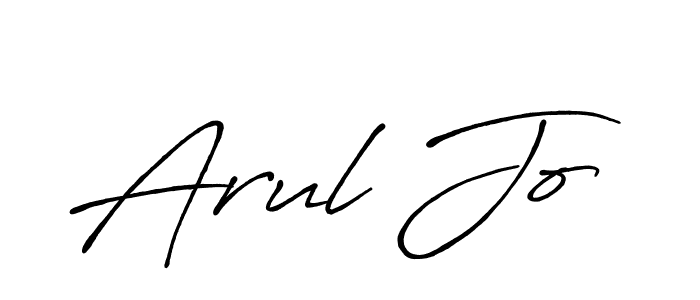 How to make Arul Jo signature? Antro_Vectra_Bolder is a professional autograph style. Create handwritten signature for Arul Jo name. Arul Jo signature style 7 images and pictures png