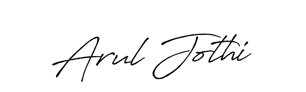 Make a beautiful signature design for name Arul Jothi. With this signature (Antro_Vectra_Bolder) style, you can create a handwritten signature for free. Arul Jothi signature style 7 images and pictures png