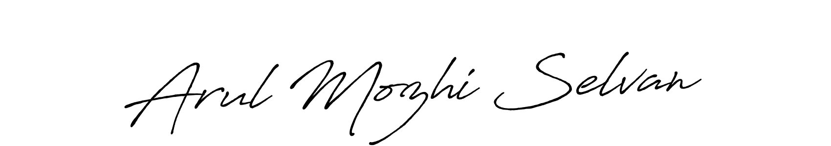 How to make Arul Mozhi Selvan signature? Antro_Vectra_Bolder is a professional autograph style. Create handwritten signature for Arul Mozhi Selvan name. Arul Mozhi Selvan signature style 7 images and pictures png