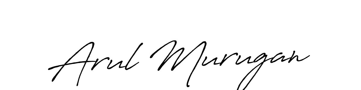 It looks lik you need a new signature style for name Arul Murugan. Design unique handwritten (Antro_Vectra_Bolder) signature with our free signature maker in just a few clicks. Arul Murugan signature style 7 images and pictures png