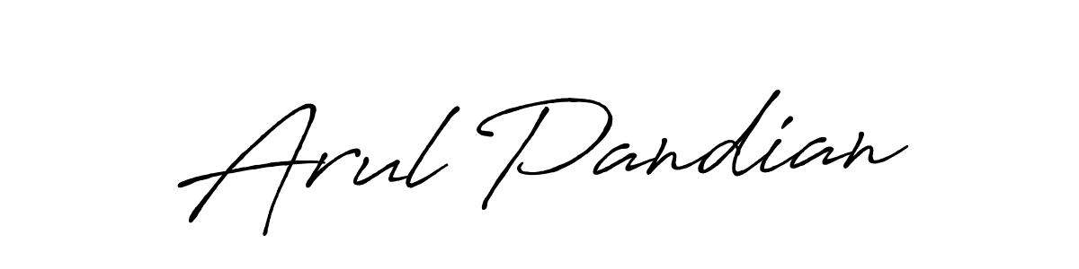 Also we have Arul Pandian name is the best signature style. Create professional handwritten signature collection using Antro_Vectra_Bolder autograph style. Arul Pandian signature style 7 images and pictures png