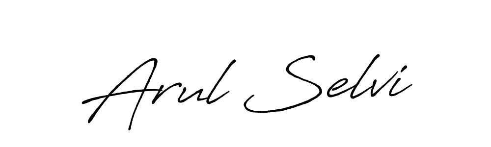 The best way (Antro_Vectra_Bolder) to make a short signature is to pick only two or three words in your name. The name Arul Selvi include a total of six letters. For converting this name. Arul Selvi signature style 7 images and pictures png