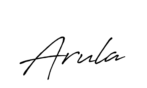 Create a beautiful signature design for name Arula. With this signature (Antro_Vectra_Bolder) fonts, you can make a handwritten signature for free. Arula signature style 7 images and pictures png