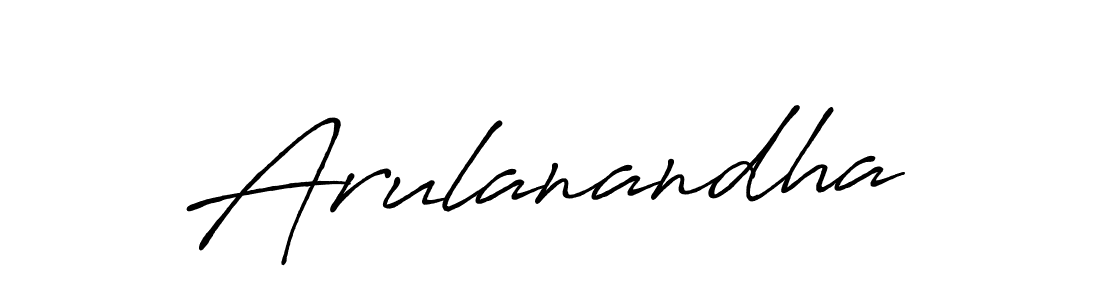 Make a beautiful signature design for name Arulanandha. With this signature (Antro_Vectra_Bolder) style, you can create a handwritten signature for free. Arulanandha signature style 7 images and pictures png