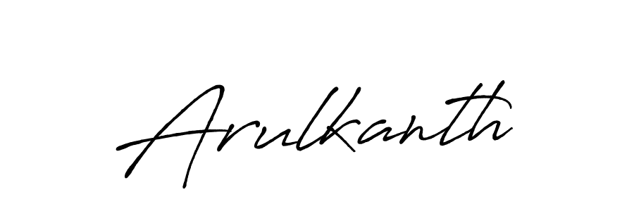Make a beautiful signature design for name Arulkanth. With this signature (Antro_Vectra_Bolder) style, you can create a handwritten signature for free. Arulkanth signature style 7 images and pictures png