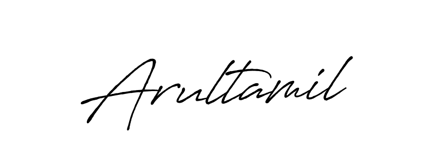 How to make Arultamil name signature. Use Antro_Vectra_Bolder style for creating short signs online. This is the latest handwritten sign. Arultamil signature style 7 images and pictures png