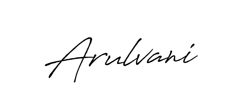 Make a beautiful signature design for name Arulvani. With this signature (Antro_Vectra_Bolder) style, you can create a handwritten signature for free. Arulvani signature style 7 images and pictures png