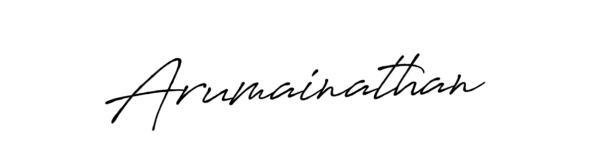 How to make Arumainathan name signature. Use Antro_Vectra_Bolder style for creating short signs online. This is the latest handwritten sign. Arumainathan signature style 7 images and pictures png