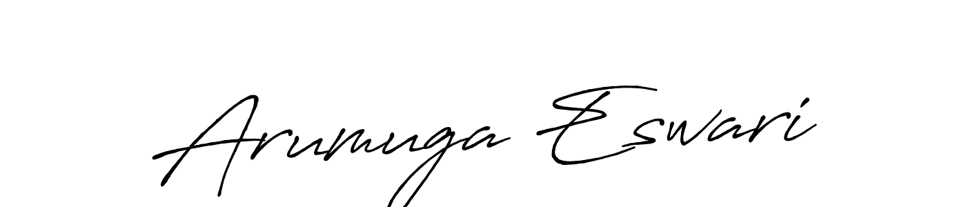 Also we have Arumuga Eswari name is the best signature style. Create professional handwritten signature collection using Antro_Vectra_Bolder autograph style. Arumuga Eswari signature style 7 images and pictures png