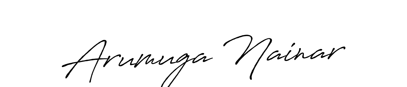 Antro_Vectra_Bolder is a professional signature style that is perfect for those who want to add a touch of class to their signature. It is also a great choice for those who want to make their signature more unique. Get Arumuga Nainar name to fancy signature for free. Arumuga Nainar signature style 7 images and pictures png