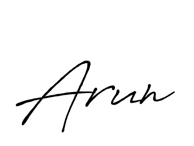 How to make Arun name signature. Use Antro_Vectra_Bolder style for creating short signs online. This is the latest handwritten sign. Arun signature style 7 images and pictures png