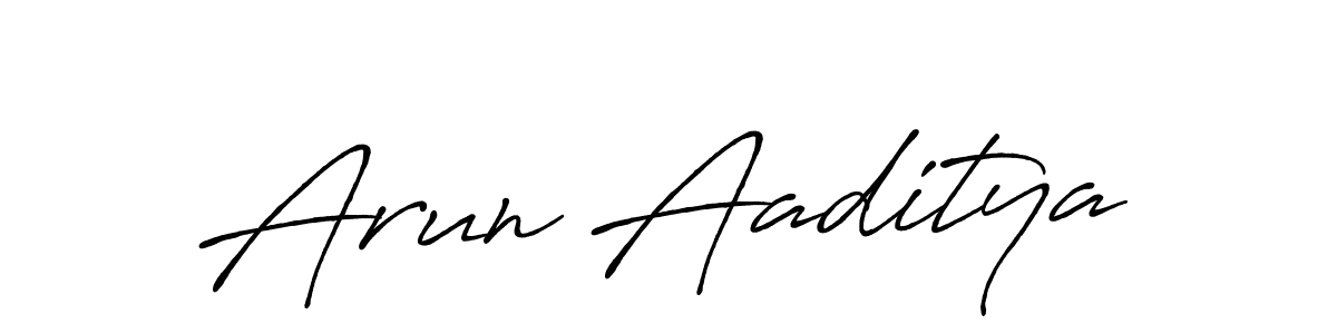 The best way (Antro_Vectra_Bolder) to make a short signature is to pick only two or three words in your name. The name Arun Aaditya include a total of six letters. For converting this name. Arun Aaditya signature style 7 images and pictures png