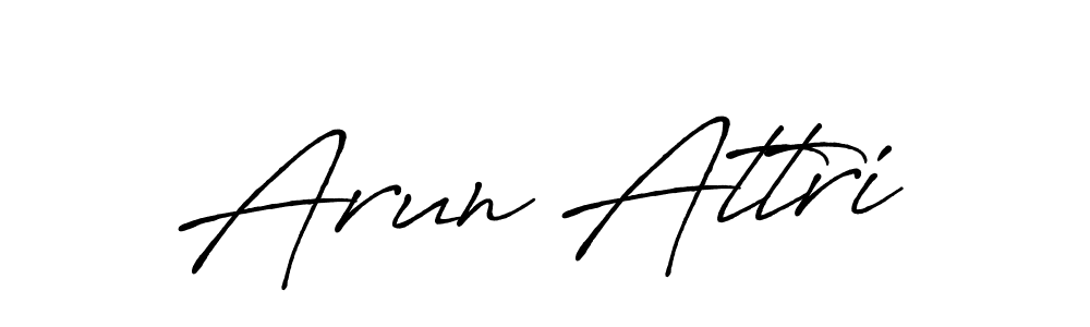 It looks lik you need a new signature style for name Arun Attri. Design unique handwritten (Antro_Vectra_Bolder) signature with our free signature maker in just a few clicks. Arun Attri signature style 7 images and pictures png