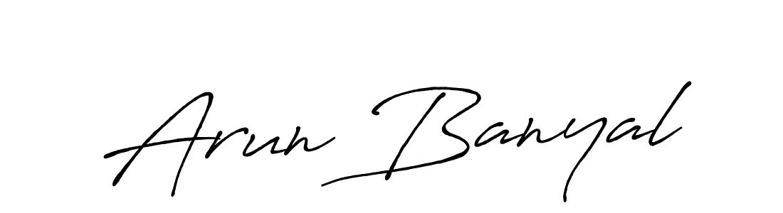 You can use this online signature creator to create a handwritten signature for the name Arun Banyal. This is the best online autograph maker. Arun Banyal signature style 7 images and pictures png