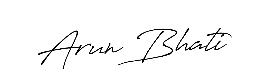 You can use this online signature creator to create a handwritten signature for the name Arun Bhati. This is the best online autograph maker. Arun Bhati signature style 7 images and pictures png