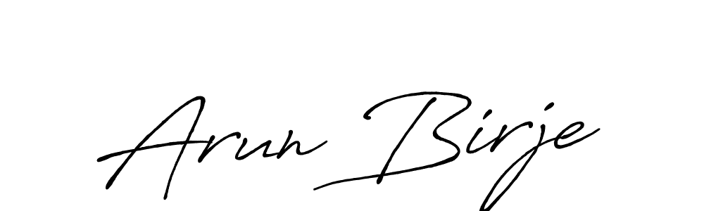 Also You can easily find your signature by using the search form. We will create Arun Birje name handwritten signature images for you free of cost using Antro_Vectra_Bolder sign style. Arun Birje signature style 7 images and pictures png