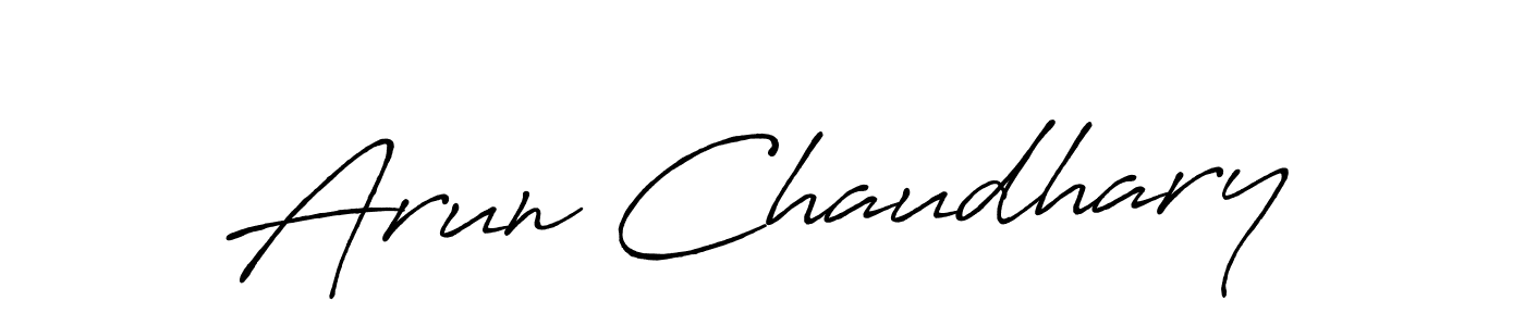 How to make Arun Chaudhary signature? Antro_Vectra_Bolder is a professional autograph style. Create handwritten signature for Arun Chaudhary name. Arun Chaudhary signature style 7 images and pictures png
