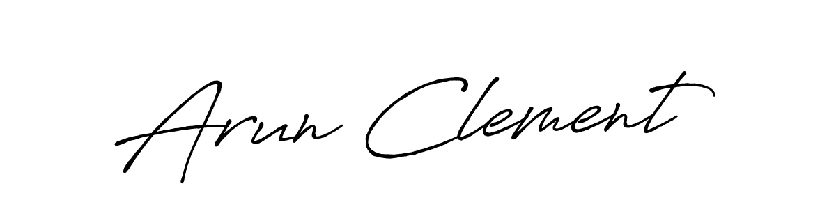 Antro_Vectra_Bolder is a professional signature style that is perfect for those who want to add a touch of class to their signature. It is also a great choice for those who want to make their signature more unique. Get Arun Clement name to fancy signature for free. Arun Clement signature style 7 images and pictures png