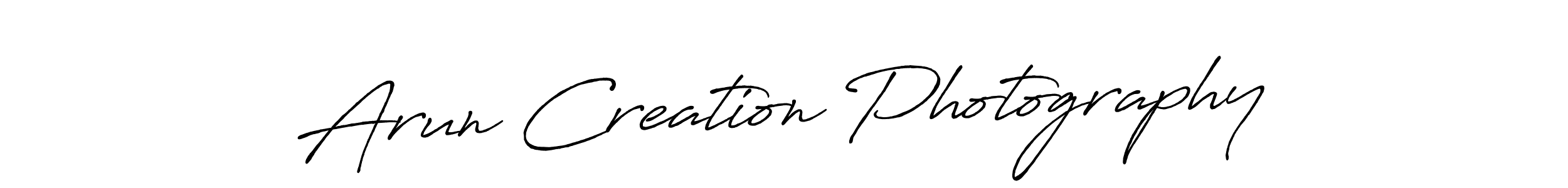 Once you've used our free online signature maker to create your best signature Antro_Vectra_Bolder style, it's time to enjoy all of the benefits that Arun Creation Photography name signing documents. Arun Creation Photography signature style 7 images and pictures png