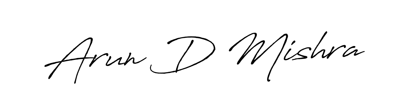 How to make Arun D Mishra signature? Antro_Vectra_Bolder is a professional autograph style. Create handwritten signature for Arun D Mishra name. Arun D Mishra signature style 7 images and pictures png