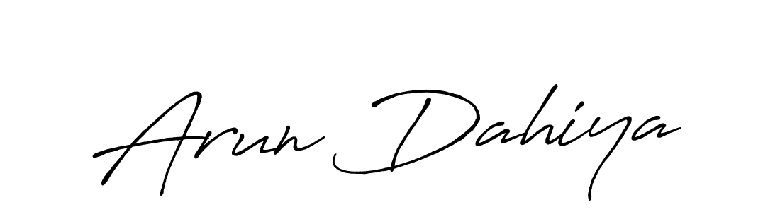 Make a short Arun Dahiya signature style. Manage your documents anywhere anytime using Antro_Vectra_Bolder. Create and add eSignatures, submit forms, share and send files easily. Arun Dahiya signature style 7 images and pictures png