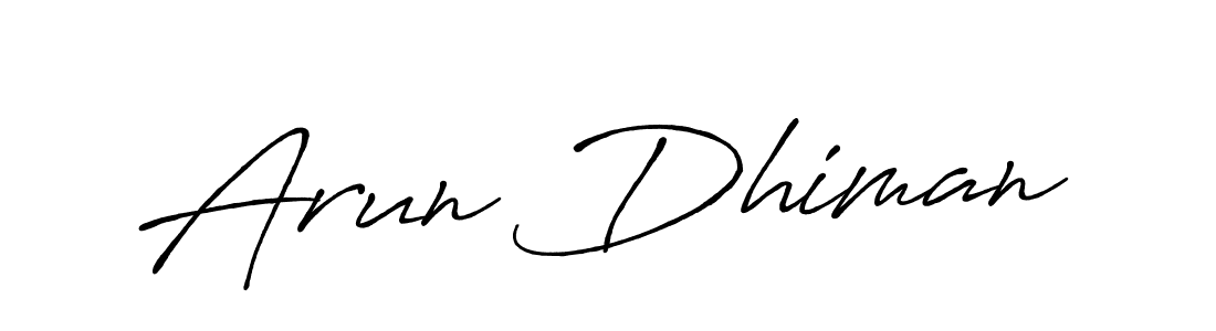 You can use this online signature creator to create a handwritten signature for the name Arun Dhiman. This is the best online autograph maker. Arun Dhiman signature style 7 images and pictures png