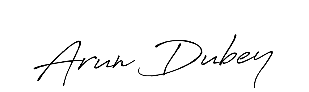 Make a short Arun Dubey signature style. Manage your documents anywhere anytime using Antro_Vectra_Bolder. Create and add eSignatures, submit forms, share and send files easily. Arun Dubey signature style 7 images and pictures png